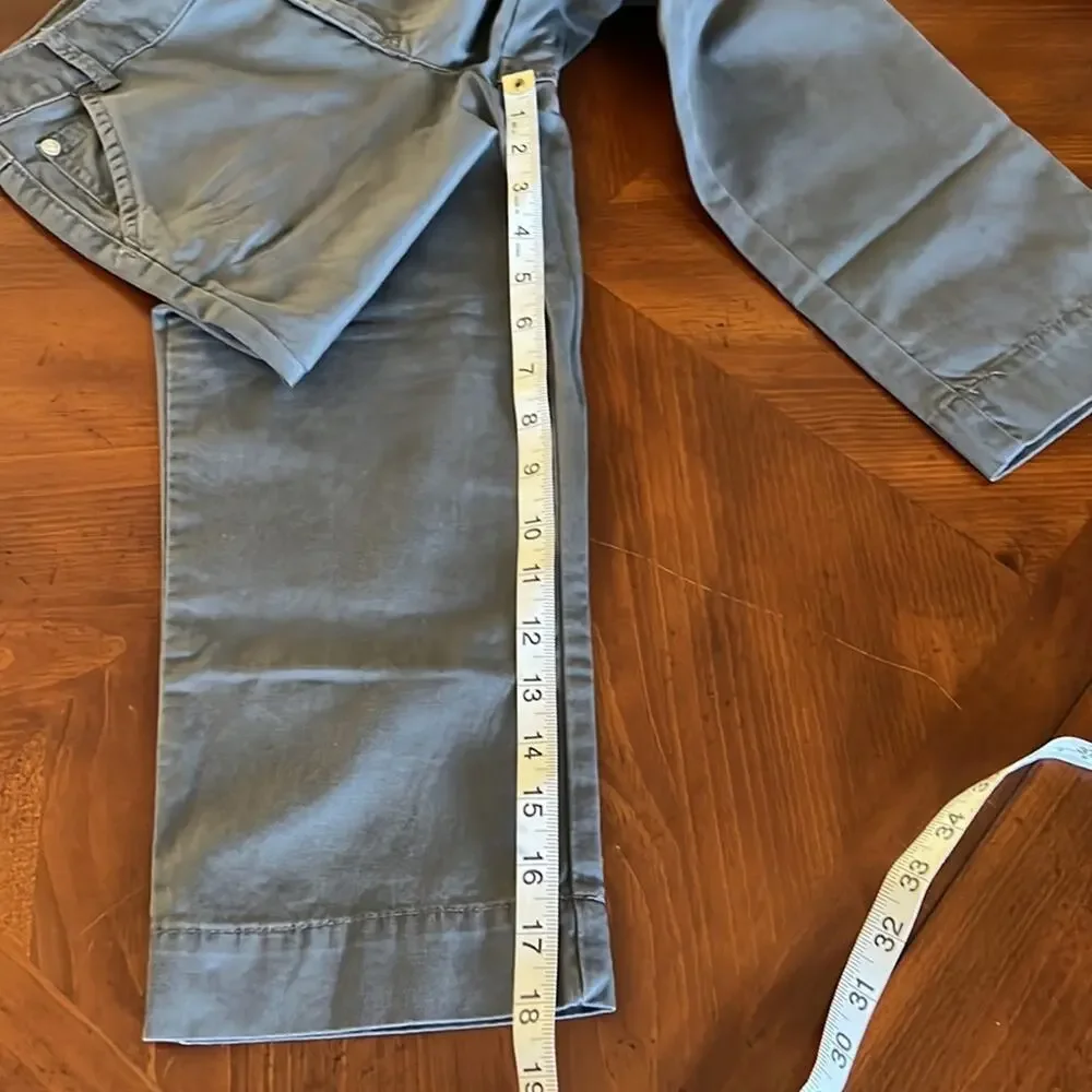 Justice Girls 12 Slim Gray Capri Pants NWT